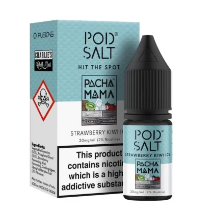 Pod Salt Fusions Pacha Mama Strawberry Kiwi Ice Nic Salt