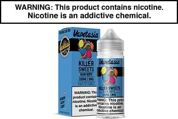 RAIN BOPS BY VAPETASIA KILLER SWEETS 100ML - Vapejuice