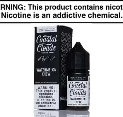 Watermelon Chew by Coastal Clouds Salt 30ML - Vape Product, Vape Product (103ED3)
