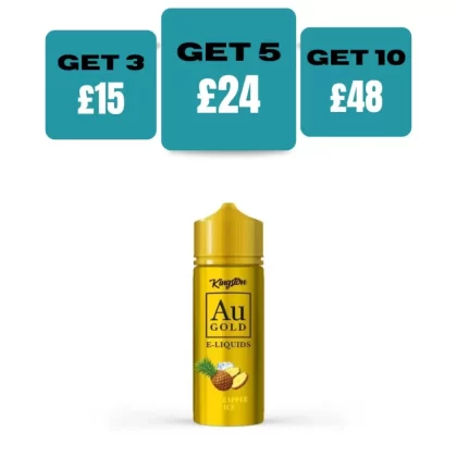 Pineapple Ice Kingston AU Gold 100ml E-liquid Shortfill - Pineapple Ice