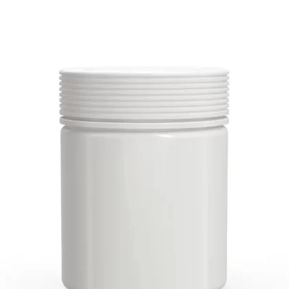 CHUBBY GORILLA | Child Resistant White Plastic Spiral XL Jar w/ White Cap | 92.5mm – 18.5oz – 60 Count