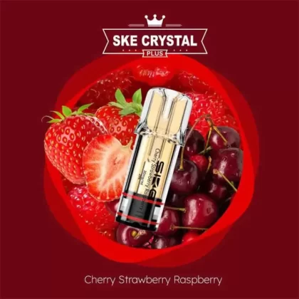 SKE Crystal Plus Pod – Cherry Strawberry Raspberry – 20mg/ml Nikotin