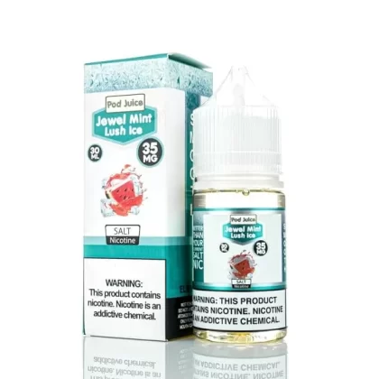 Pod Juice Jewel Mint Lush Ice TF 30ml Nic Salt Vape Juice - Vape Product, Vape Product