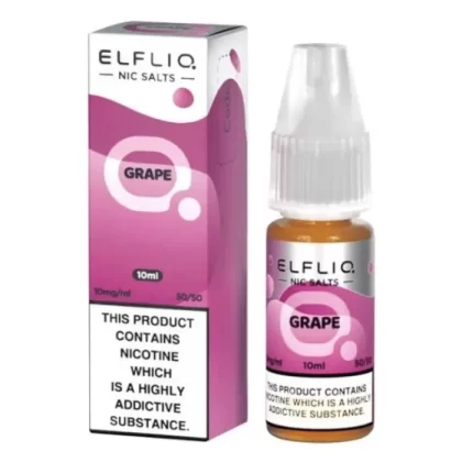 Grape ELFLIQ Nic Salts e Liquid 10ml – TPD - Vapestorm Co