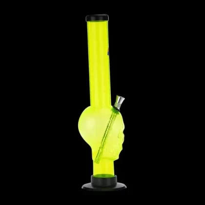 Acrylic Straight Skull Base Bong