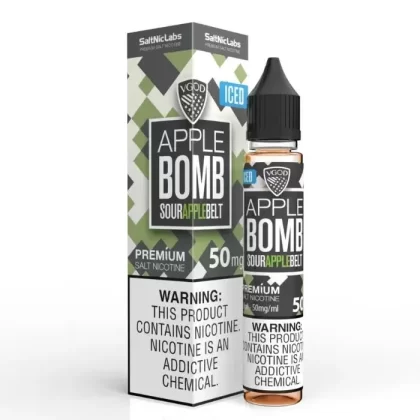 Iced Apple Bomb Nicotine Salt by VGOD - Size#30ml~Nicotine#25MG>50MG
