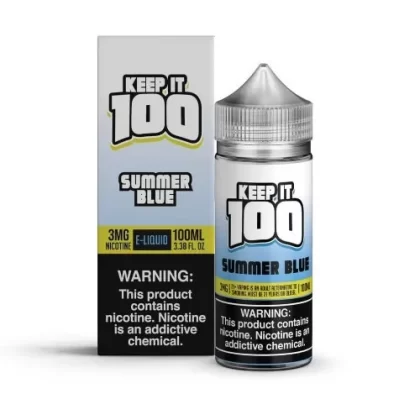 Keep It 100 E-Liquid – Summer Blue 100ml - Vape Product; Vape Product, Vape Product (C40B66)