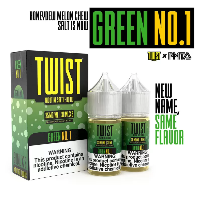 TWIST Salt Nic Premium E-Liquid 30ml 2pk - Strawberry Crush Ice / 35mg - Skullvaping - Image 2