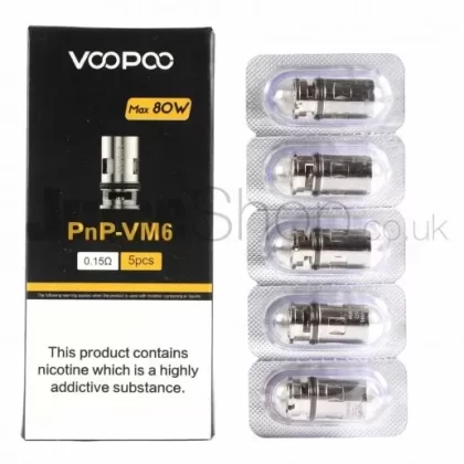VooPoo PnP-VM6 Coils (0.15Ω) - Vape Store