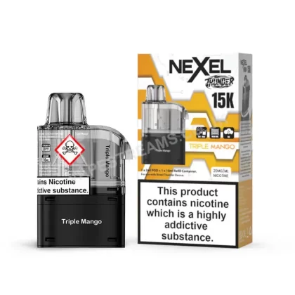 Nexel Thunder 15K Triple Mango Pods - Vapestreams Co
