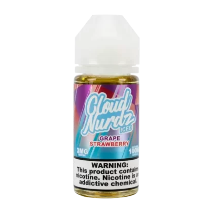 Iced Grape Strawberry Cloud Nurdz eJuice - Site#VAP~Nicotine#0mg>3mg>6mg