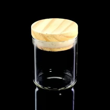Glass Jar – Bamboo Pop-Top Lid – 3 Sizes