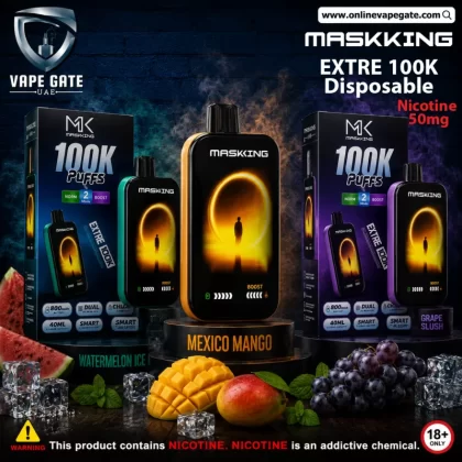 Maskking - Extre 100K Puffs Disposable Rechargeable Vape - 50 mg / Wild Cherry Slush