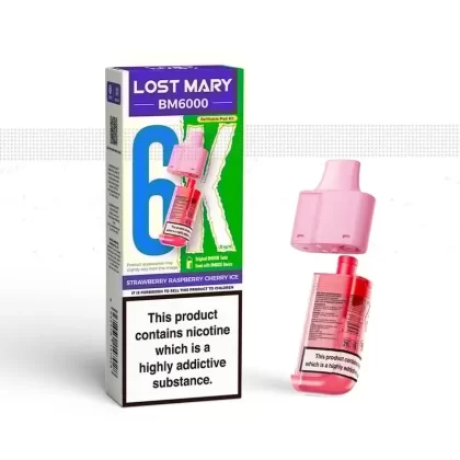 Lost Mary BM6000 Strawberry Raspberry Cherry Ice Pods