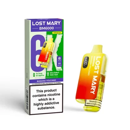 Lost Mary BM6000 Prefilled Pod Kit Banana Volcano - 20mg