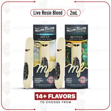 Mellow Fellow Live Resin Blend Disposable 2ML - Golden Goat, MK Ultra