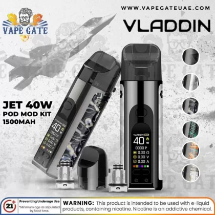 Vladdin Jet Kit 40W 1500mAh - Silver Prism