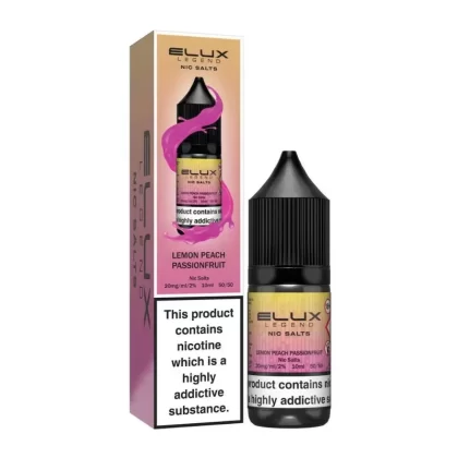 Elux Legend Lemon Peach Passionfruit Nic Salt E-Liquid - Nicotine Strength#10mg>20mg