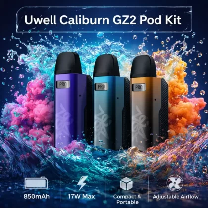Uwell Caliburn GZ2 Pod Kit - Blue & Black - Vapeciga