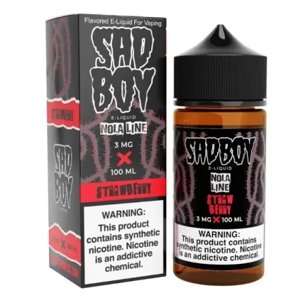 Strawberry E-Liquid by SadBoy Nola Line - Size#100ml~Nicotine#3MG>6MG>0MG