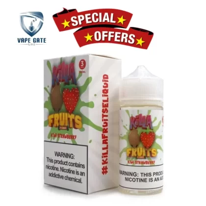 Kiwi Strawberry 100ml E Liquid by Killa Fruits - 3 mg / 100 ml