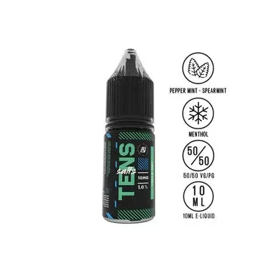Triple Mint 10ml By Tens - Nicotine Strength#10mg (Salt) (F81F0A)
