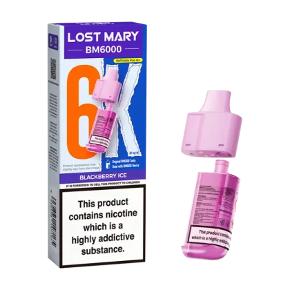 Blackberry Ice Lost Mary BM6000 Refill Pack - Vape Product