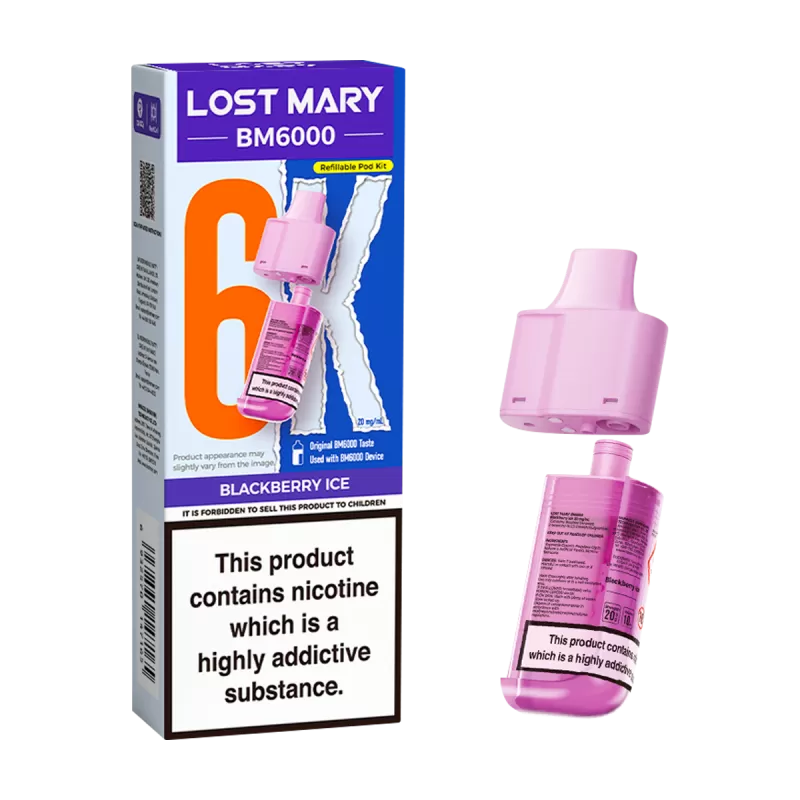 Blackberry Ice Lost Mary BM6000 Refill Pack - Vape Product