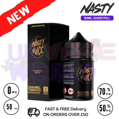 Nasty Juice Asap Caramel Tobacco 50ml Shortfill