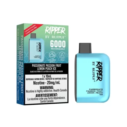 RUFPUF Ripper 6000 Disposable – Passionate Passion Fruit Lemon Peach Ice