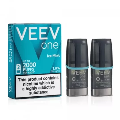 VEEV ONE Ice Mint Pods (2 Pack) - Nicotine Strength#20mg (9D098B)