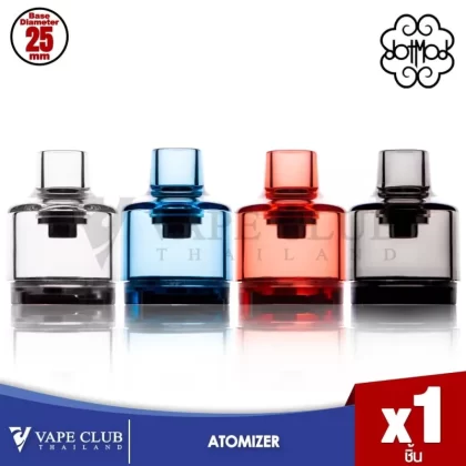 DOTMOD DOTTANK 25MM REPLACEMENT TANK (Only Tank) - Black, Red