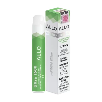 ALLO Ultra 1600 Disposable Vape – Lemon Lime Cranberry