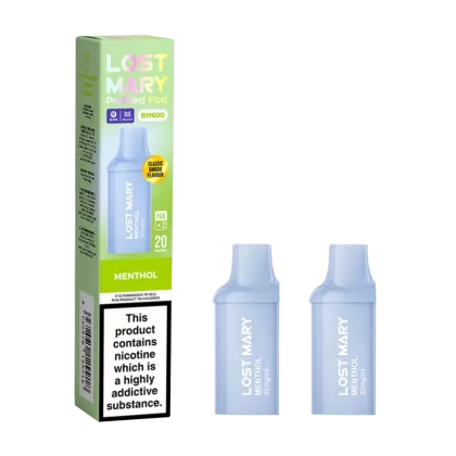 Menthol Lost Mary BM600 Pods - 20mg - Vape Product