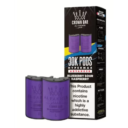 Al Fakher 30k Hypermax Prefilled Pods Blueberry Sour Raspberry - Strength#20mg