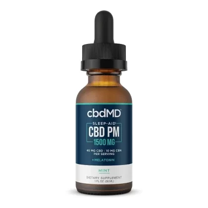 cbdMD CBD Oil PM Tincture Drops 30mL 500mg