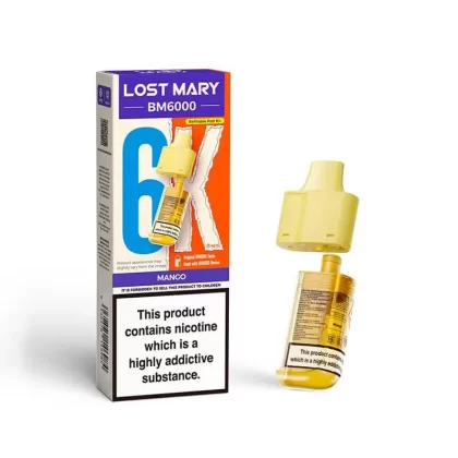 Lost Mary BM6000 Mango Prefilled Vape Pods