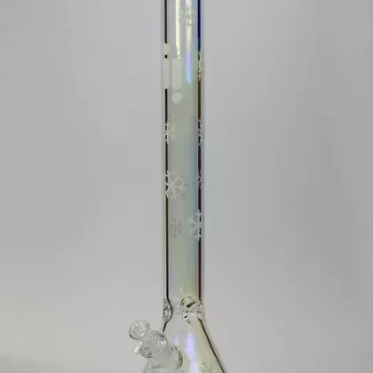 Infyniti Glass 24″ Snowflake 7 mm metallic glass water bong