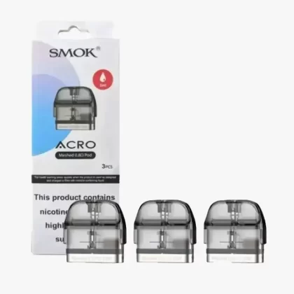 Smok Acro Replacement Pods - 0.6 Ohm DC - Three Pack