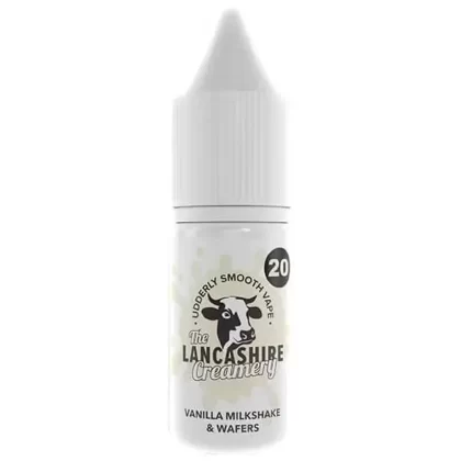 Lancashire Creamery Vanilla Milkshake & Wafers 10ml Nic Salt - Nic Salt Strength#5mg>10mg>20mg