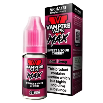 Sweet & Sour Cherry VV Max Nic Salt E-Liquid by Vampire Vape (10ml) - 10mg