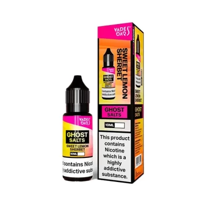 Vapes Bars Ghost Salts Sweet Lemon Sherbert E Liquid 10ml - Nicotine Strength#20mg>10mg