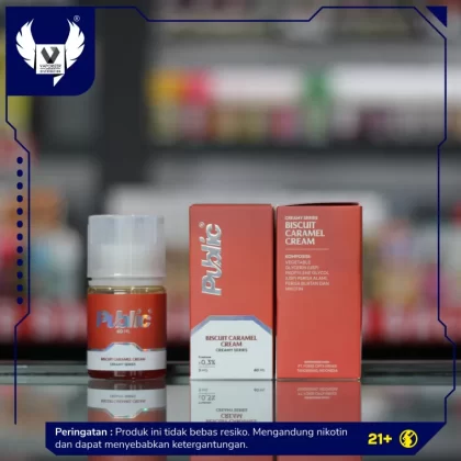 PUBLIC – BISCUIT CARAMEL CREAM 60ML - Vaporizerjakarta