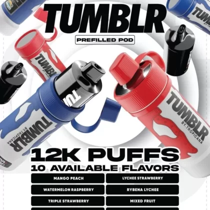 TROPICANA TUMBLR DISPOSABLE VAPE POD 12,000 PUFFS - Vapevandal