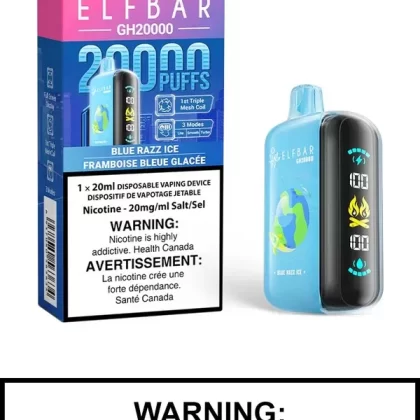 Blue Razz Ice Elf Bar GH20000 Disposable Vape