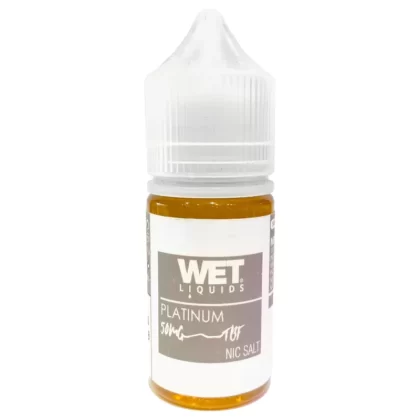 WET LIQUIDS Platinum SaltNic – 30ml - Vapebazaar Pk