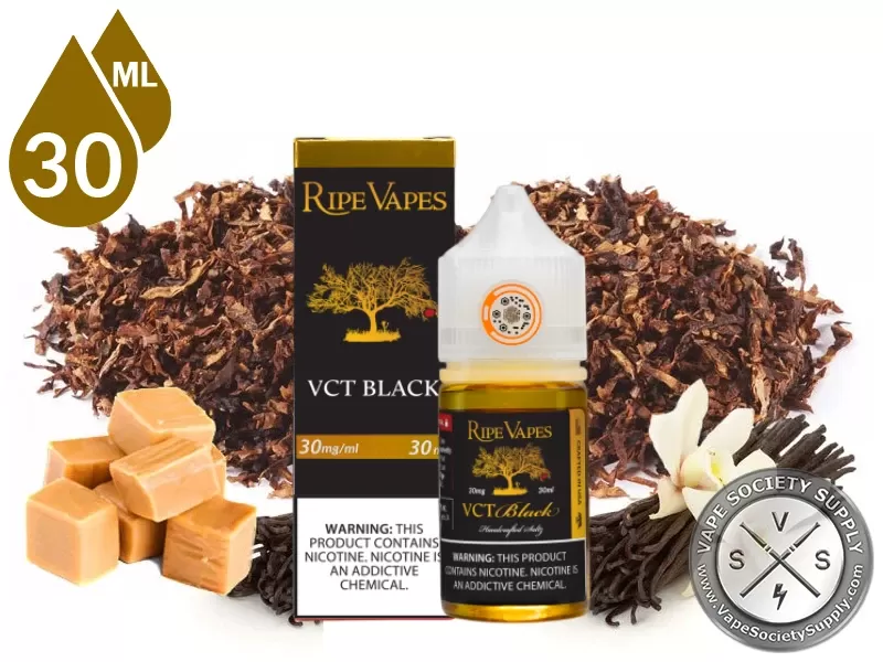 VCT Black by Ripe Vapes Handcrafted Saltz 30ml