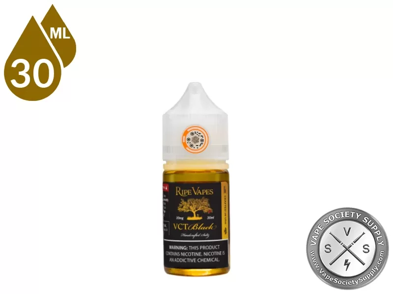 VCT Black by Ripe Vapes Handcrafted Saltz 30ml - Image 3
