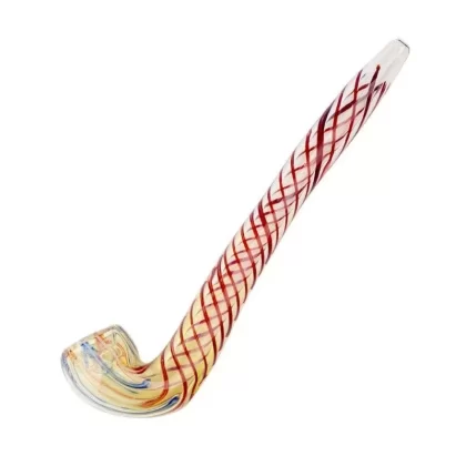 Striped Sherlock Pipe – 8.5in - Color#Red>Blue