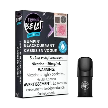Flavour Beast Pod Pack – Bumpin Blackcurrant 20mg (3pk)